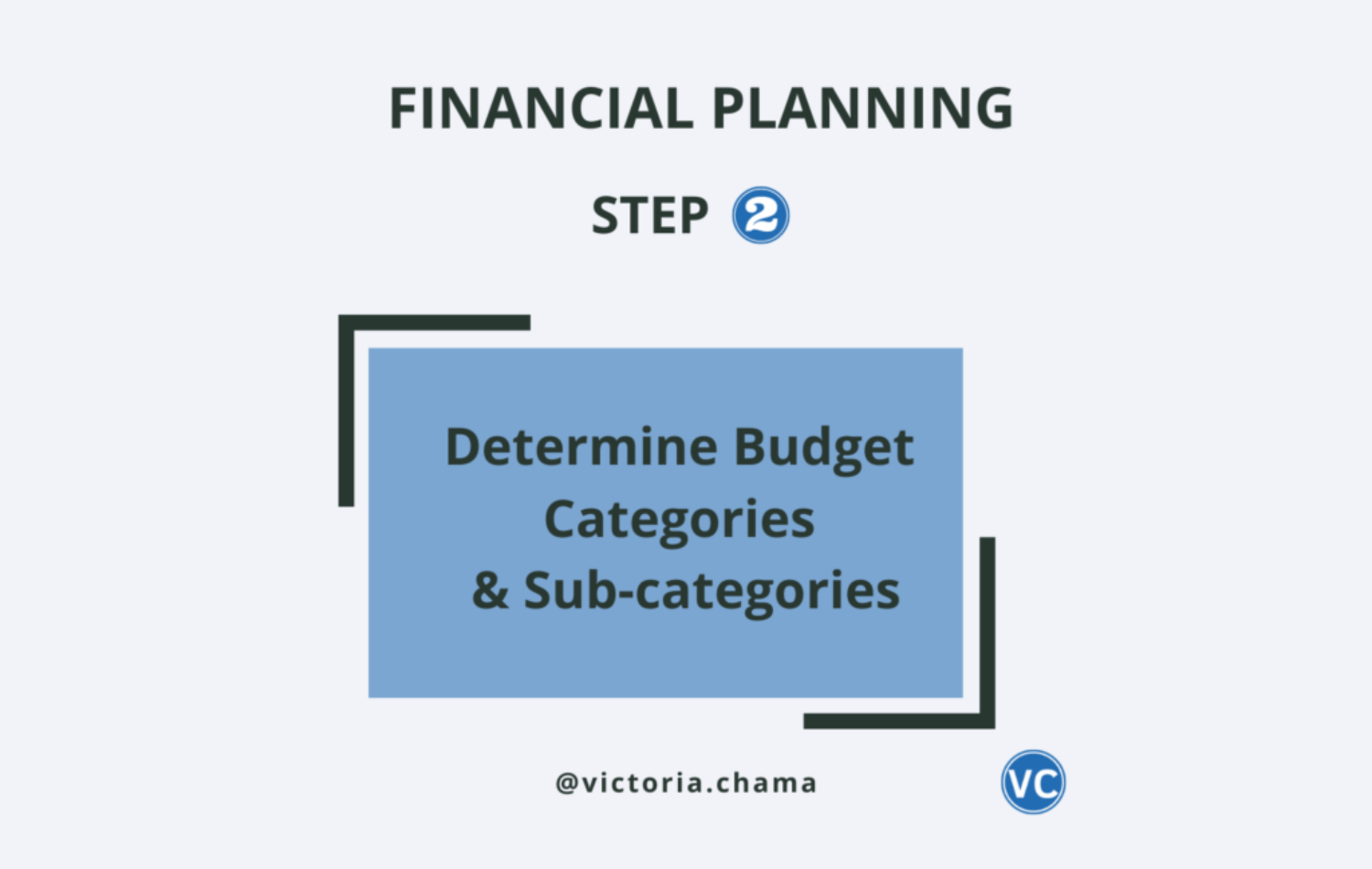 Determine Budget Categories and sub-categories