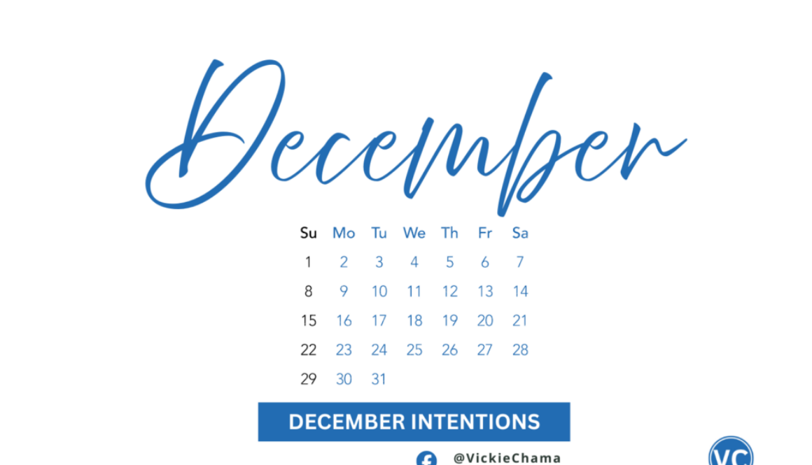 December Monthly Goals